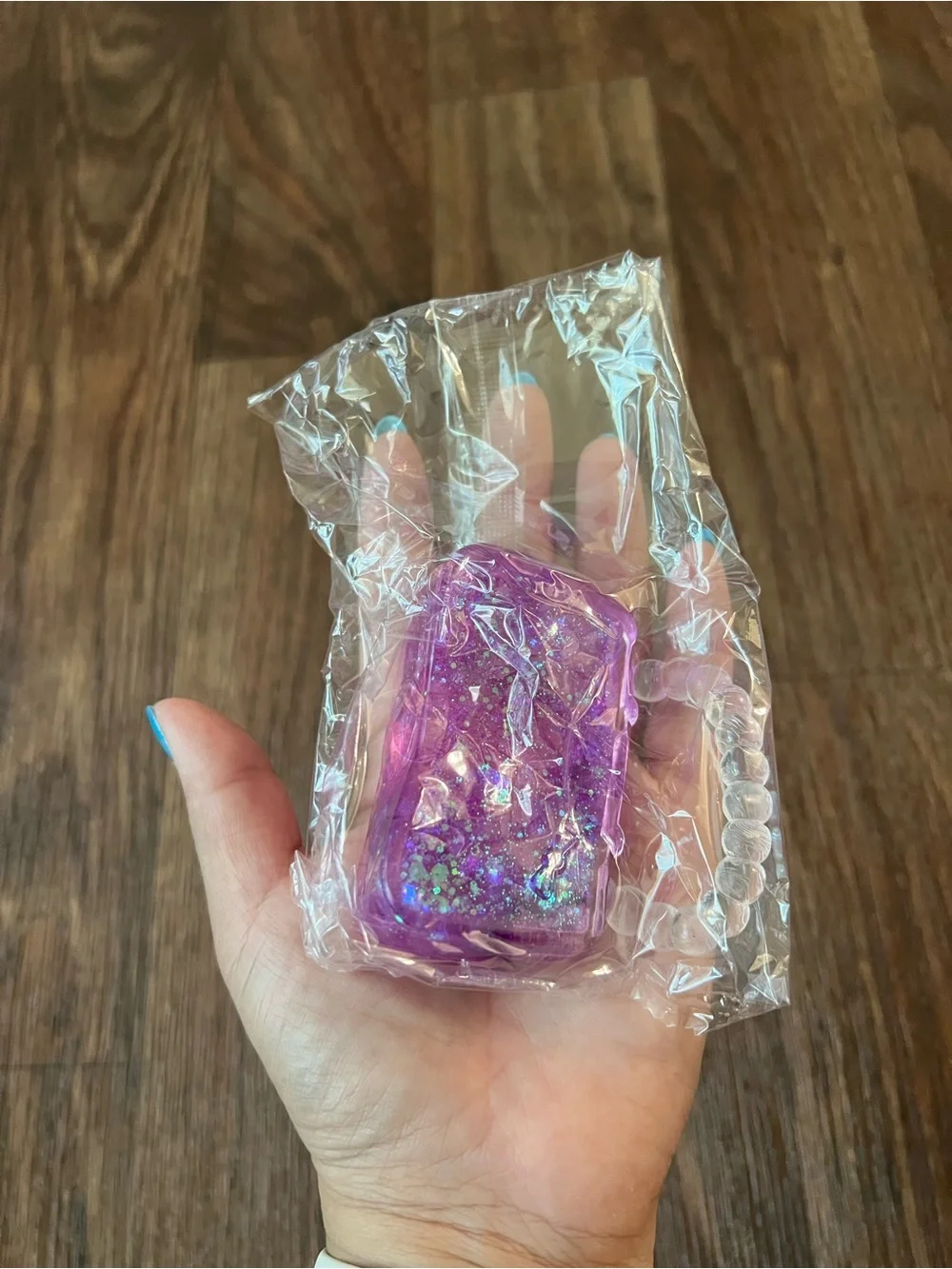 Purple Glitter Mini Handbag Squishy/Fidget Toy
